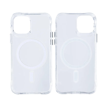 Rixus Kristallklares Anti-Schock TPU Case mit MagSafe für iPhone 12 / 12 Pro – Transparent