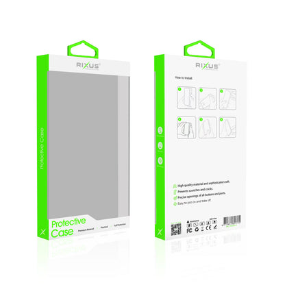 Rixus Kristallklares Anti-Schock TPU Case mit MagSafe für iPhone 12 / 12 Pro – Transparent
