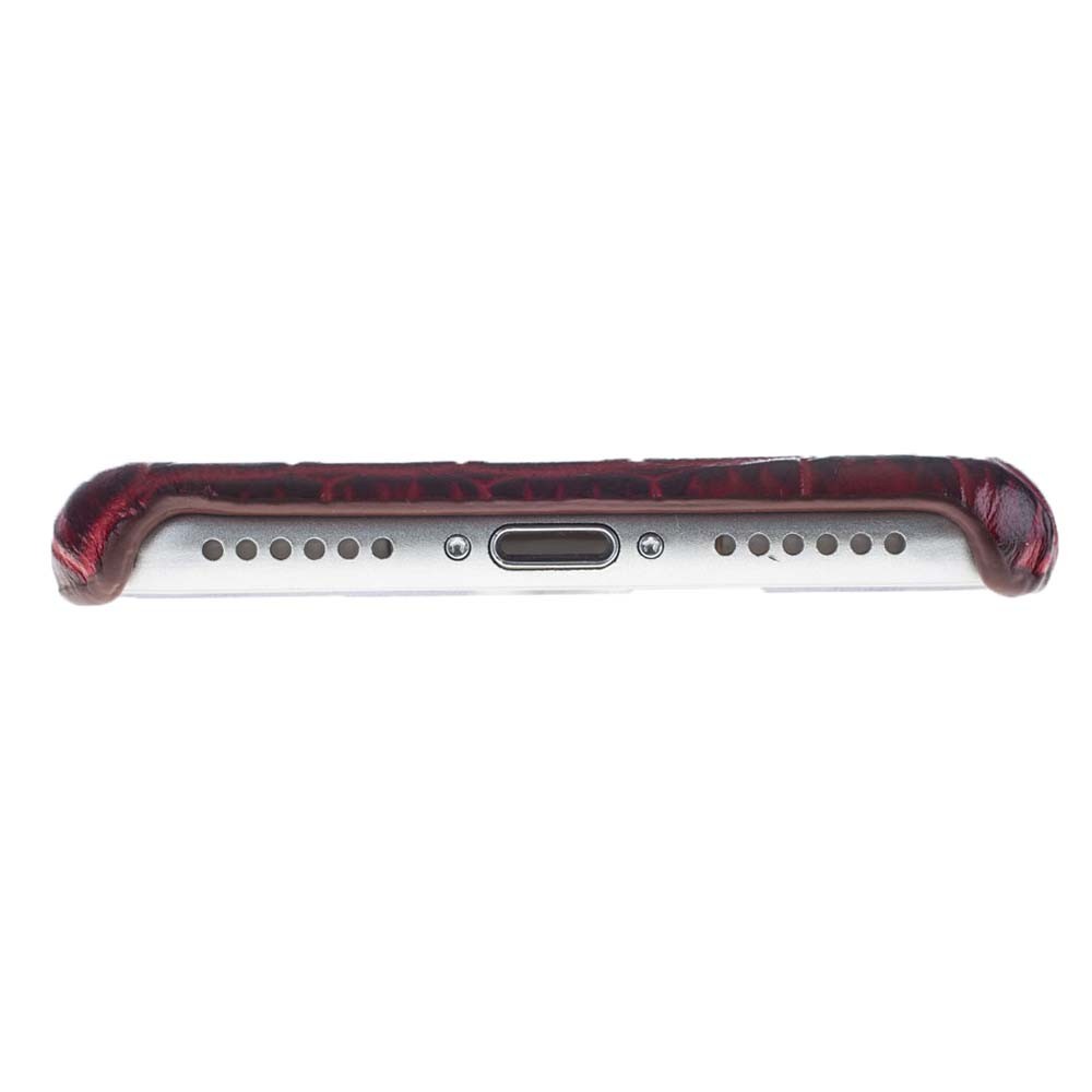 Trinity Echt Ledertasche Set iPhone 7 Rot