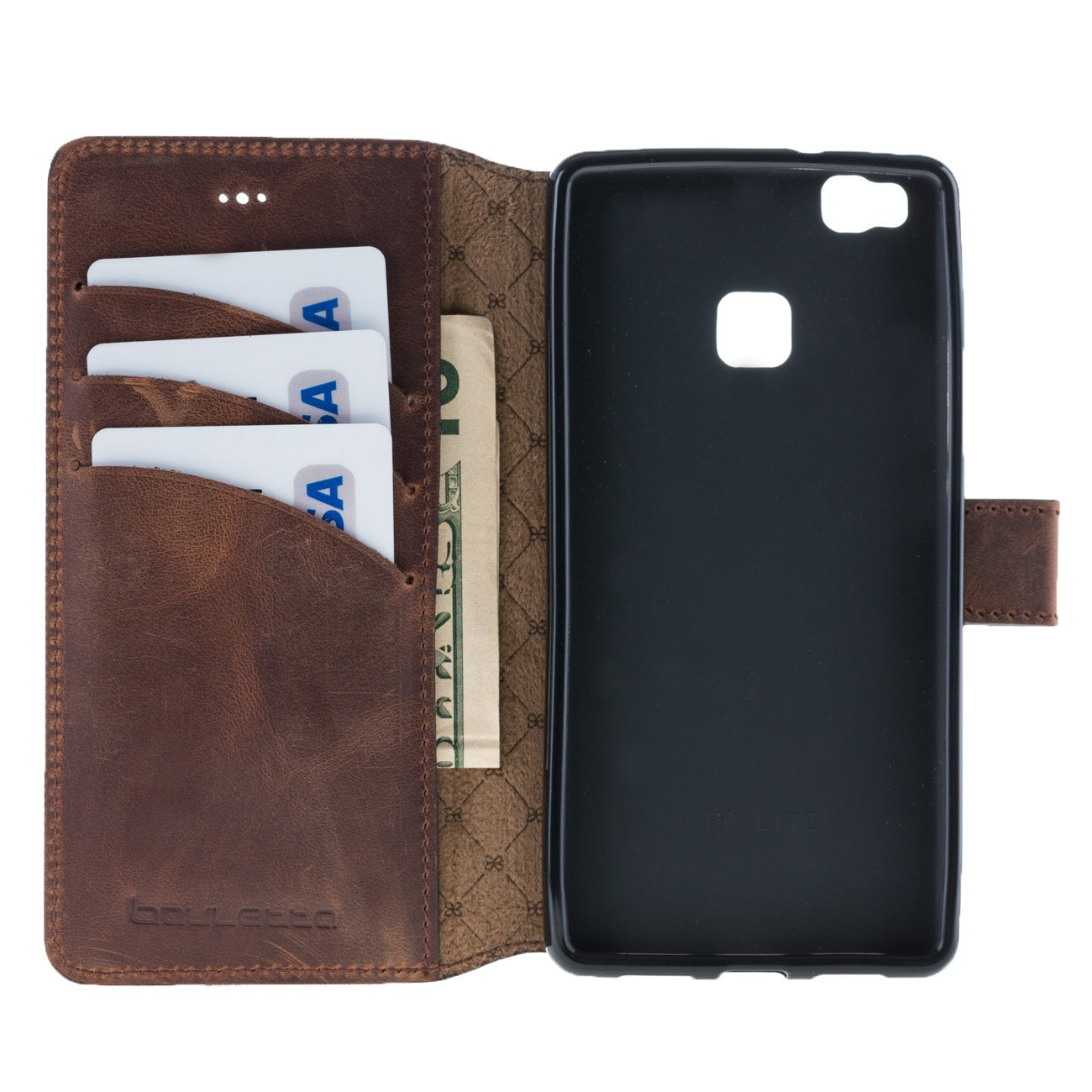 Bouletta Echt Leder BookCase P9 Lite Huawei