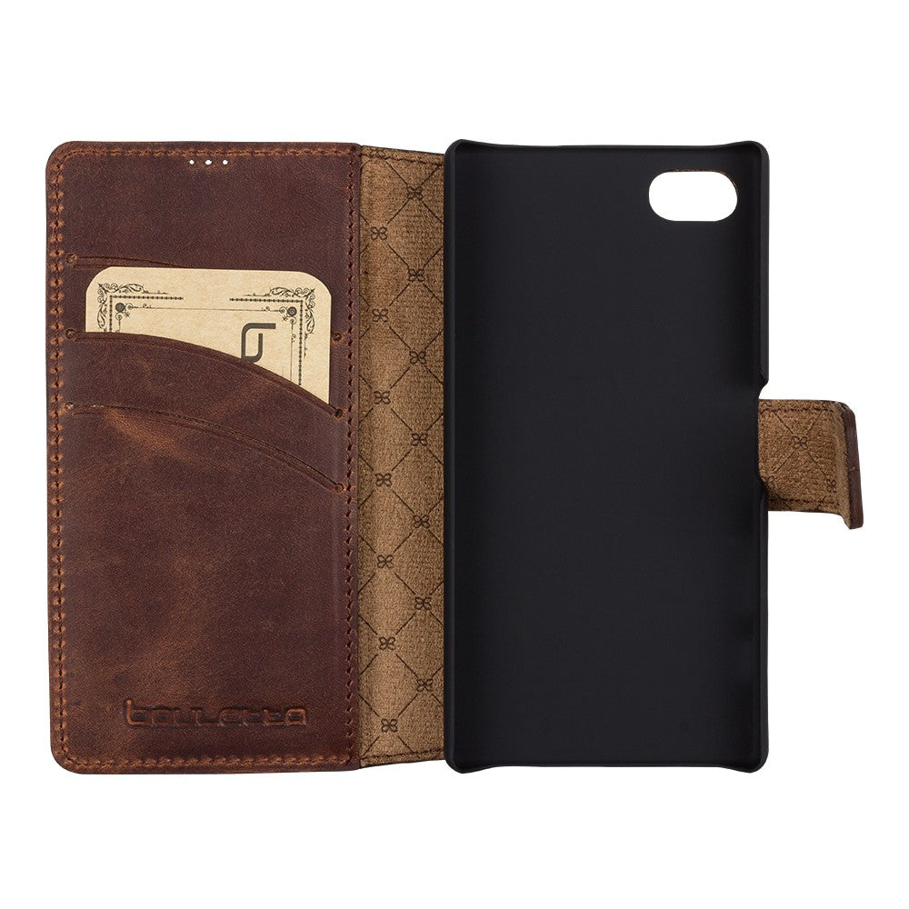 Bouletta Echt Leder BookCase Z5 Compact Xperia