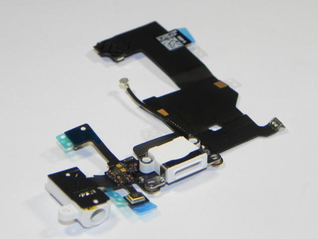 iPhone 5 Ladebuchse und Kopfhörerbuchse / Audio Flex Weiss