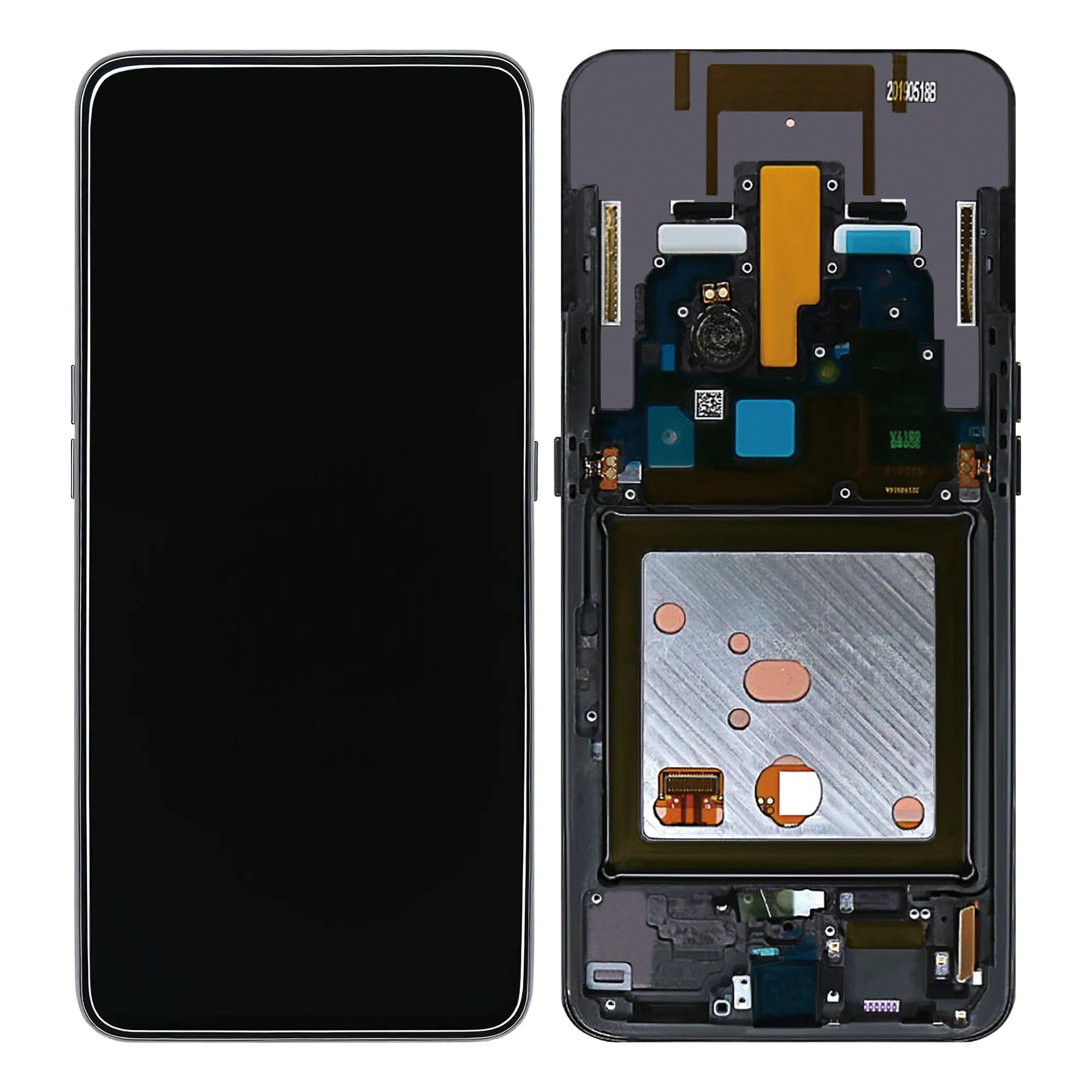 Samsung Galaxy A80 Display Modul Schwarz (Service Pack, AMOLED, mit Rahmen) - Phonebazaar