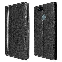 Schwarz Book Tasche Huawei Nova