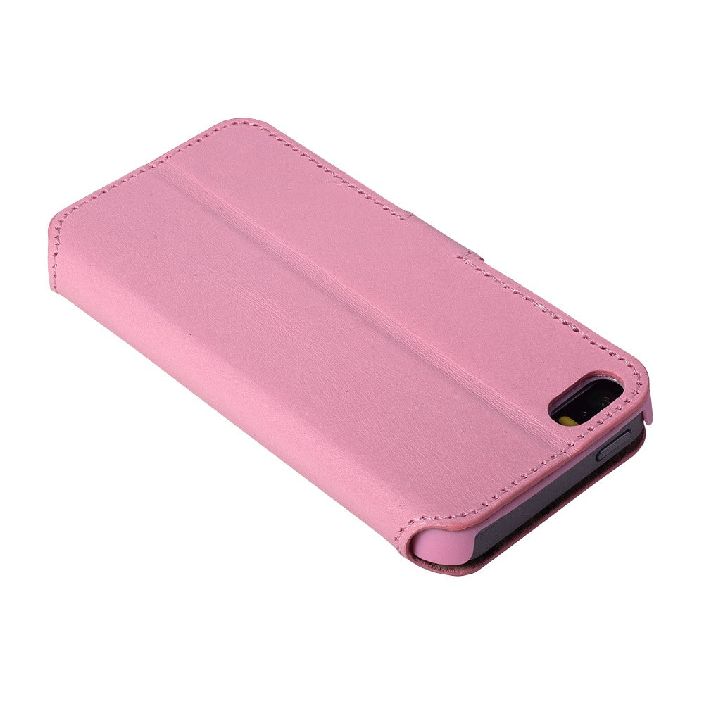 Echt Leder Book Case iPhone SE 5S 5 Bouletta