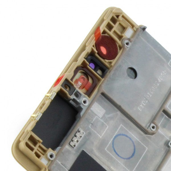 Huawei Ascend P9 LCD Display Touchscreen mit Rahmen Gold