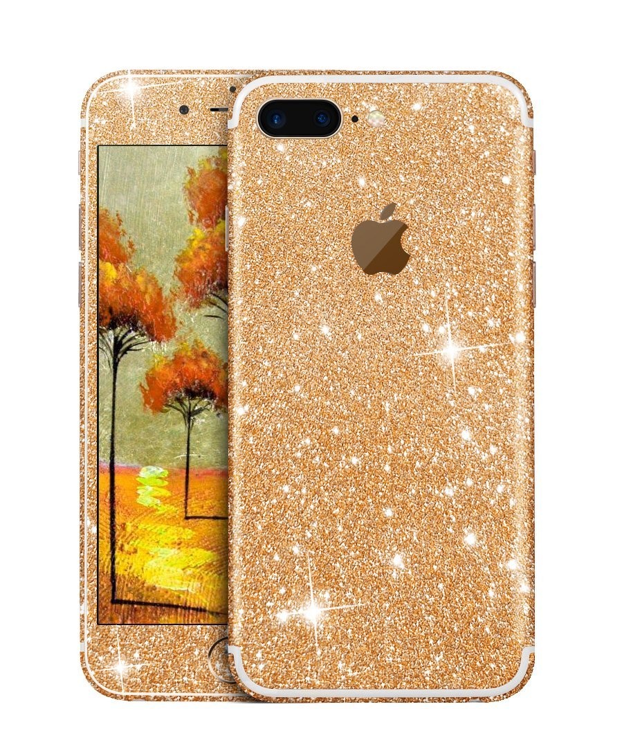iphone 7 Plus Gold Bling Aufkleber Schutz-Folie Sticker Skin