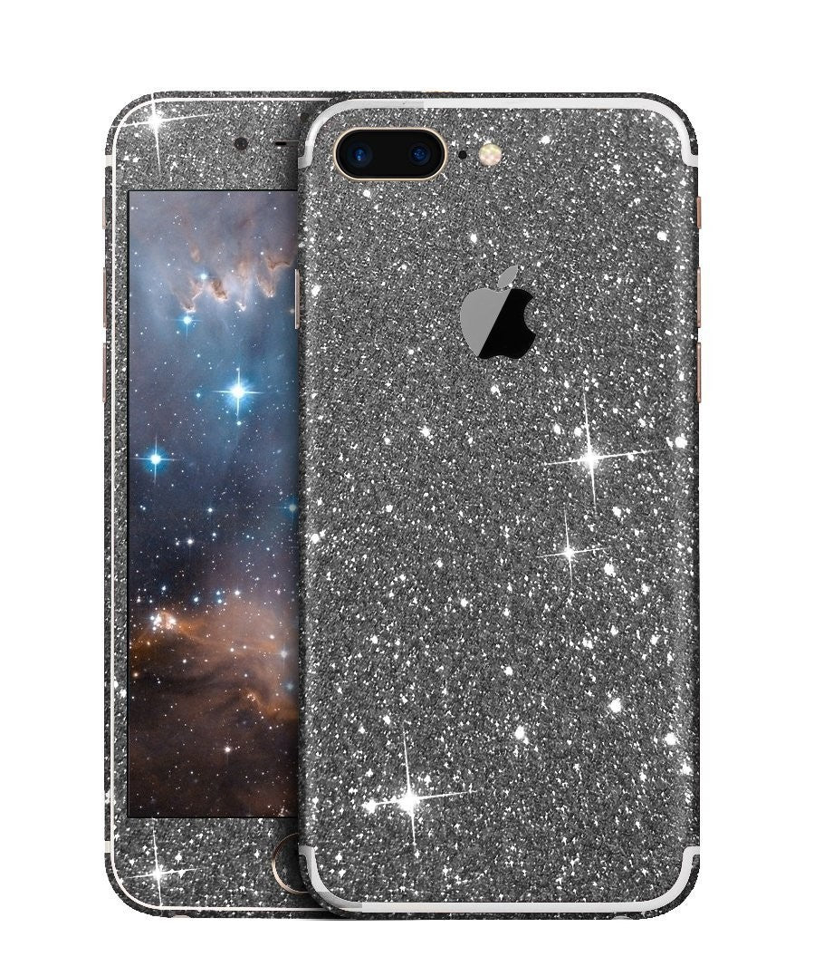 iphone 7 Plus Schwarz Bling Aufkleber Schutz-Folie Sticker Skin