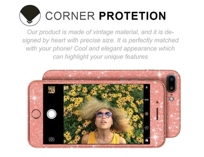 iphone 7 Plus Rosegold Bling Aufkleber Schutz-Folie Sticker Skin