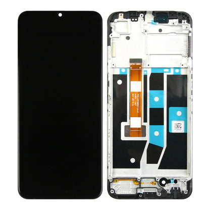 Oppo A54S Display und Digitizer mit Rahmen, Schwarz, OEM