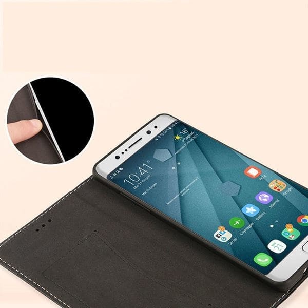 Gold Edel Leder Etui Galaxy S8