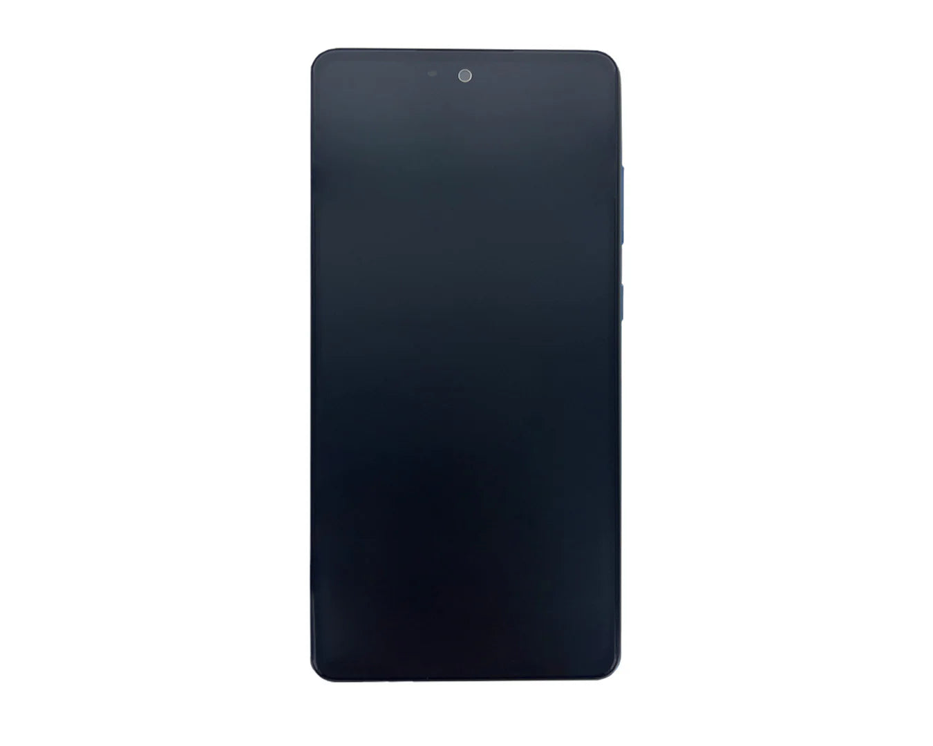 Samsung Galaxy A72 Display Modul Blau (Service Pack, AMOLED, mit Rahmen)