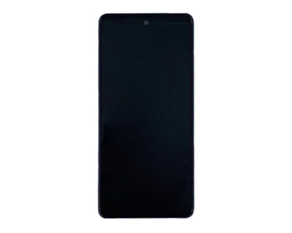 Samsung Galaxy A72 Display Modul Lila (Service Pack, AMOLED, mit Rahmen)