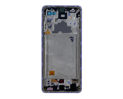 Samsung Galaxy A72 Display Modul Lila (Service Pack, AMOLED, mit Rahmen)