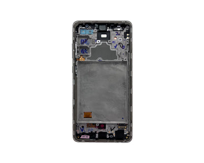 Samsung Galaxy A72 Display Modul Weiss (Service Pack, AMOLED, mit Rahmen)