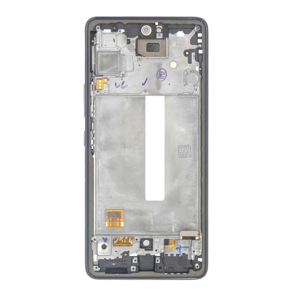 Samsung Galaxy A53 5G Display und Digitizer mit Rahmen Schwarz Soft-OLED - Phonebazaar