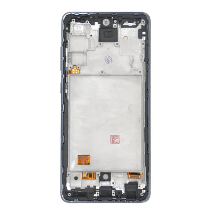 Samsung Galaxy A72 Soft OLED Display (Schwarz, mit Rahmen)