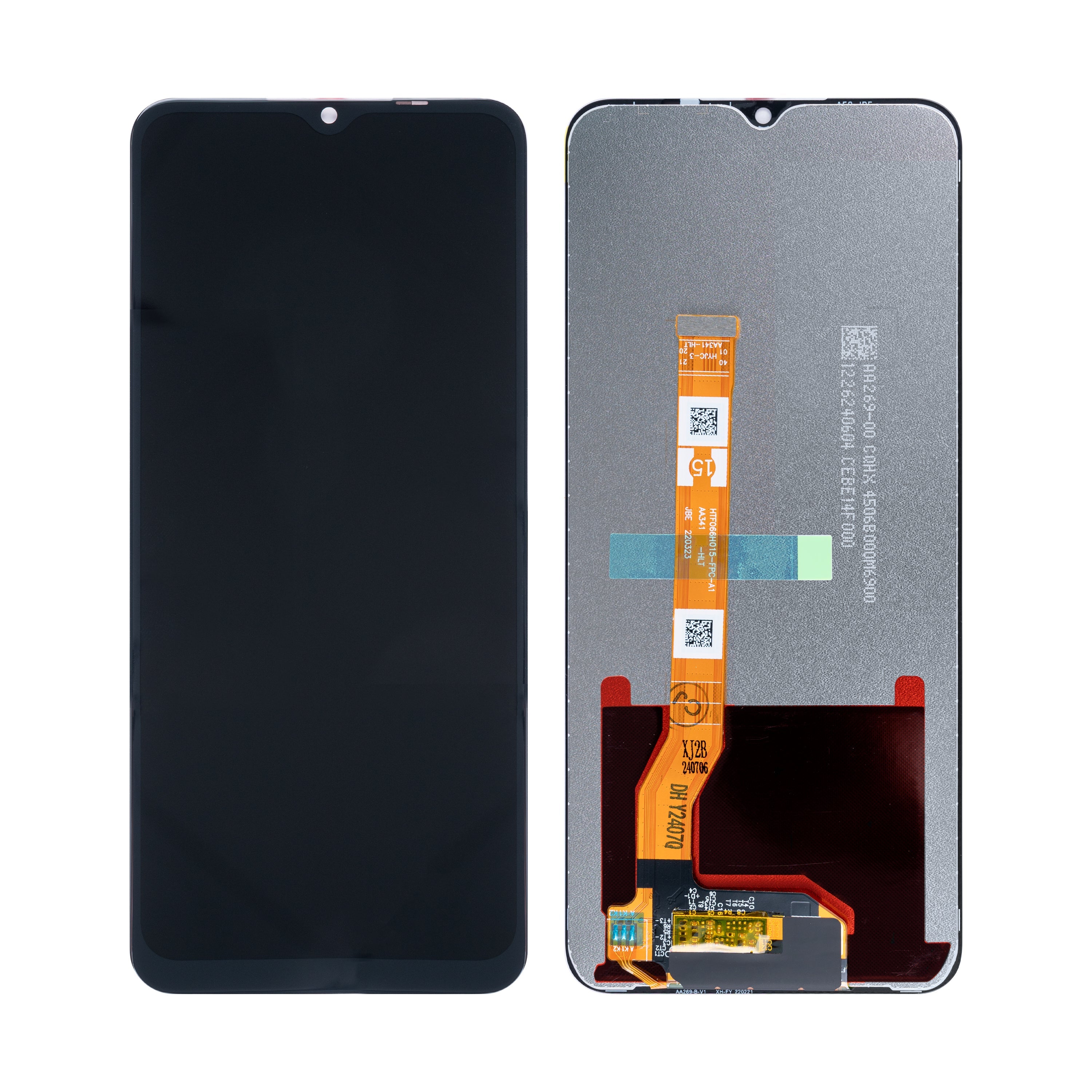 Oppo A18, A38 Display und Digitizer ohne Rahmen, Schwarz, OEM