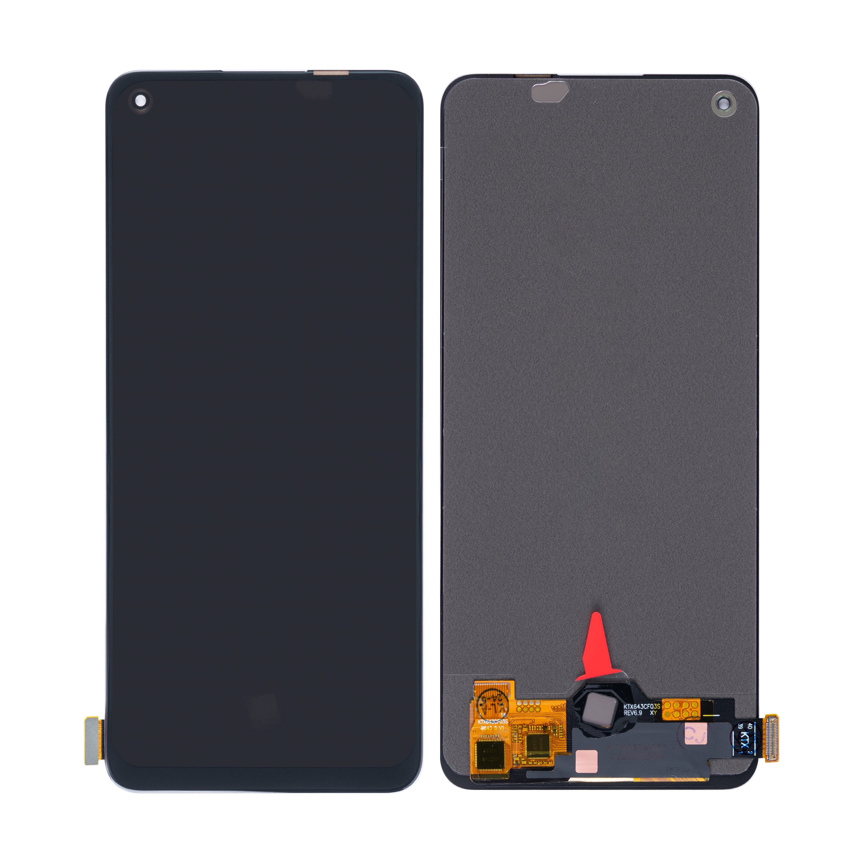 Oppo Reno 8 5G Display And Digitizer Without Frame Black OEM