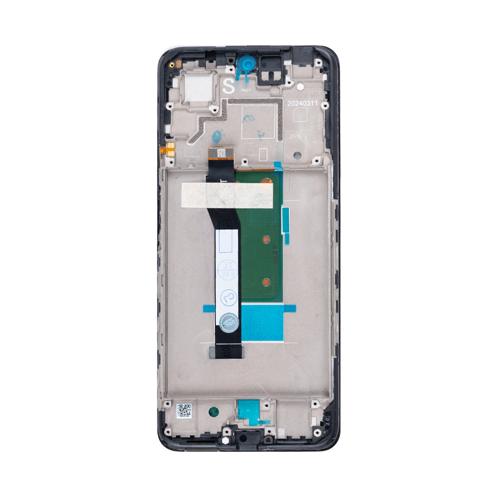 Xiaomi Redmi Note 12T Pro Display und Digitizer mit Rahmen, Schwarz, OEM