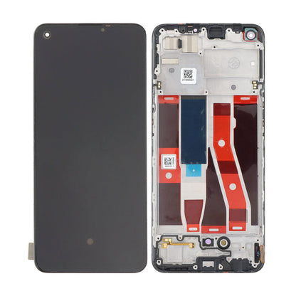 Oppo A94 4G Display And Digitizer With Frame Fluid Black OEM