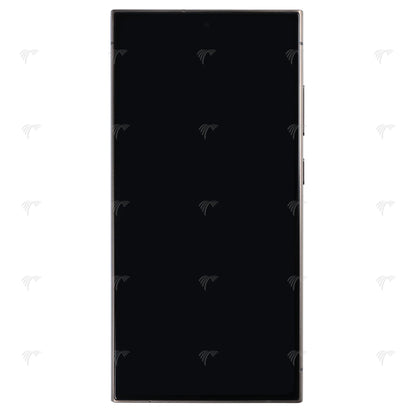 Samsung Galaxy S24 Ultra Display und Digitizer mit Rahmen Titan-Gelb SOFT-OLED - Phonebazaar