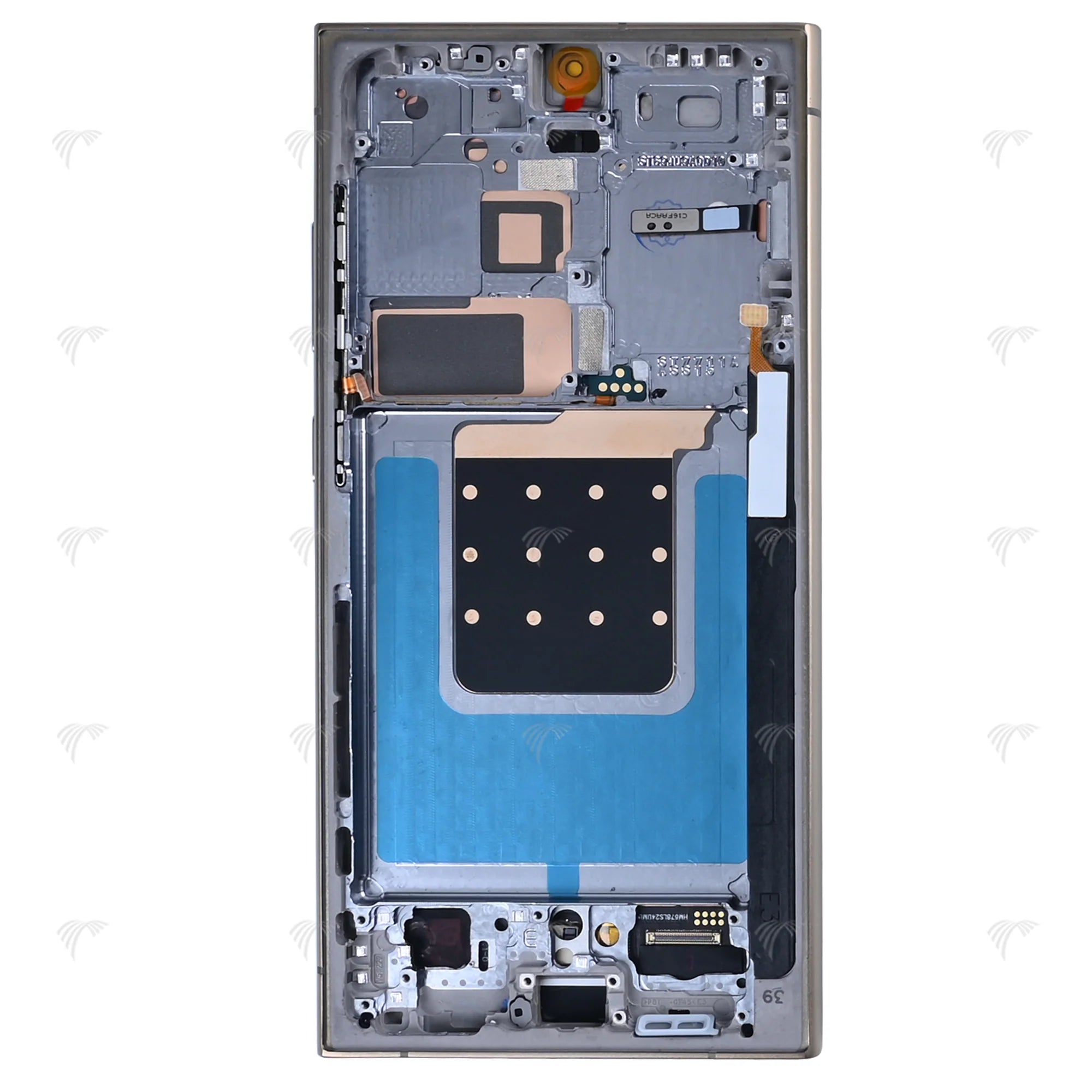 Samsung Galaxy S24 Ultra Display und Digitizer mit Rahmen Titan-Gelb SOFT-OLED - Phonebazaar
