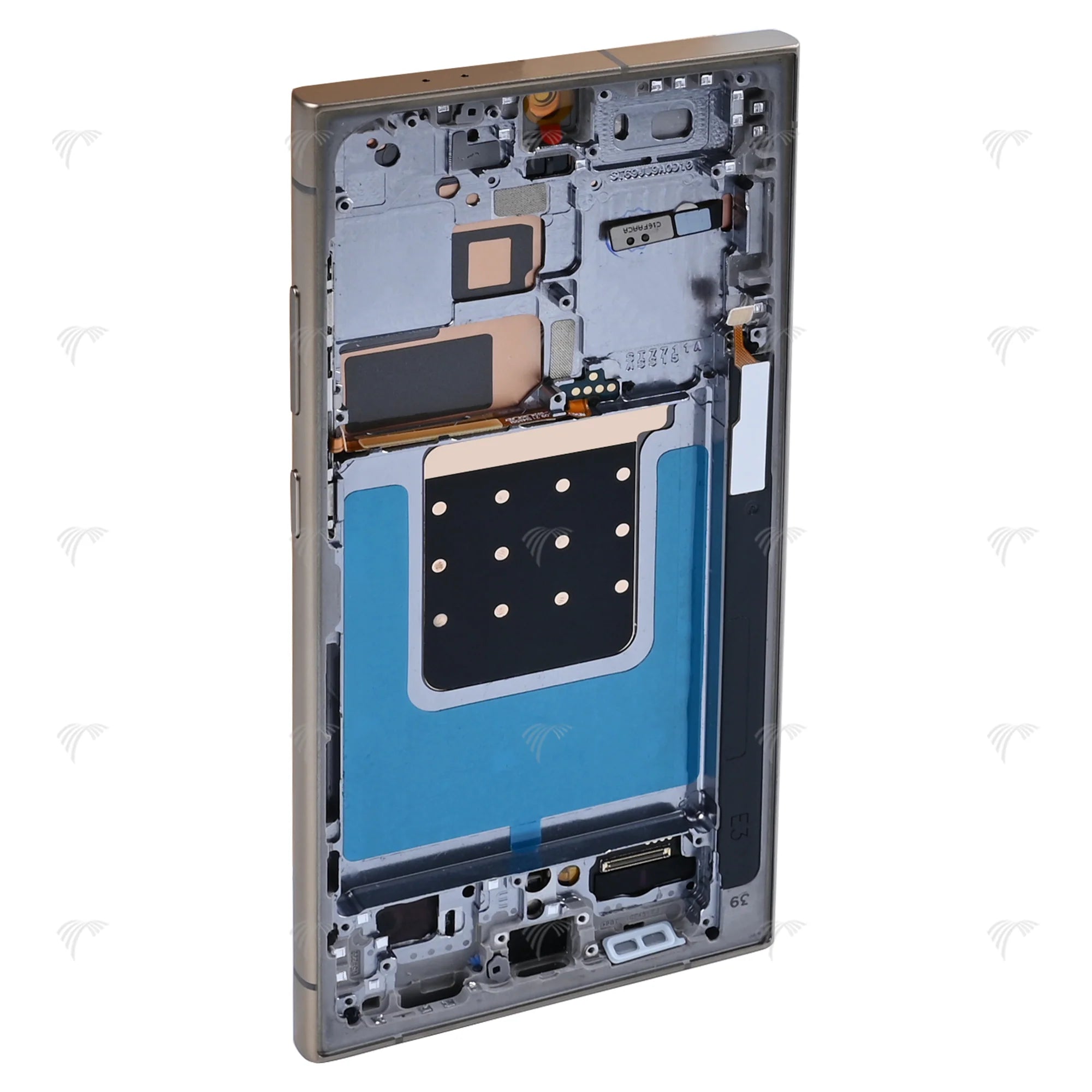 Samsung Galaxy S24 Ultra Display und Digitizer mit Rahmen Titan-Gelb SOFT-OLED - Phonebazaar