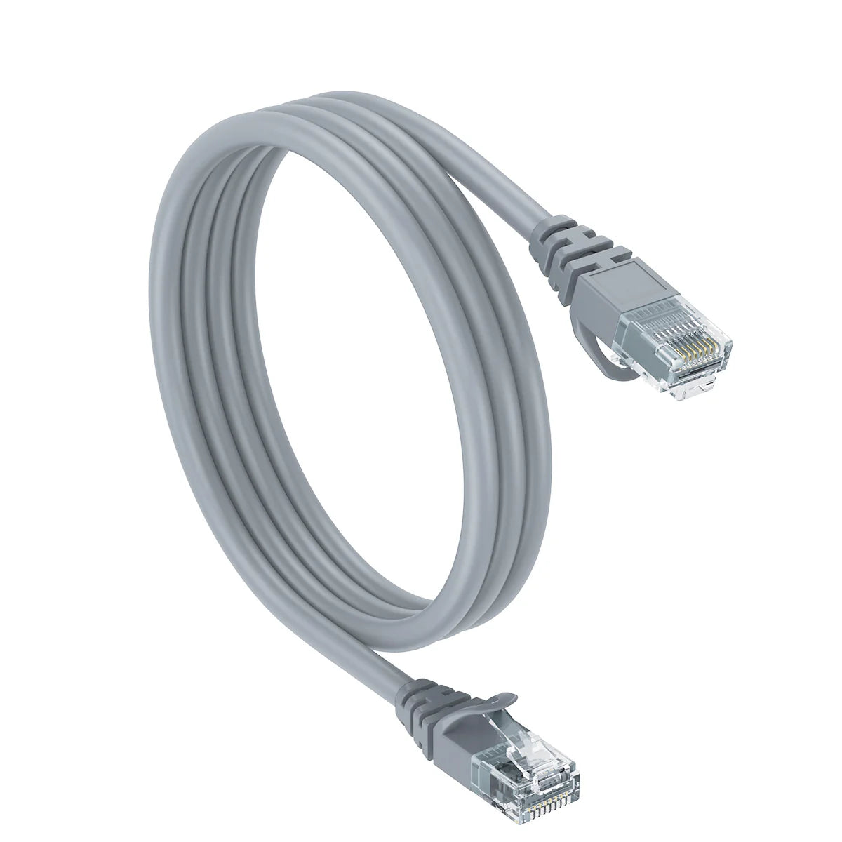 Rixus  Ethernet Kabel Cat 6 UTP – 2 Meter, Grau - Phonebazaar