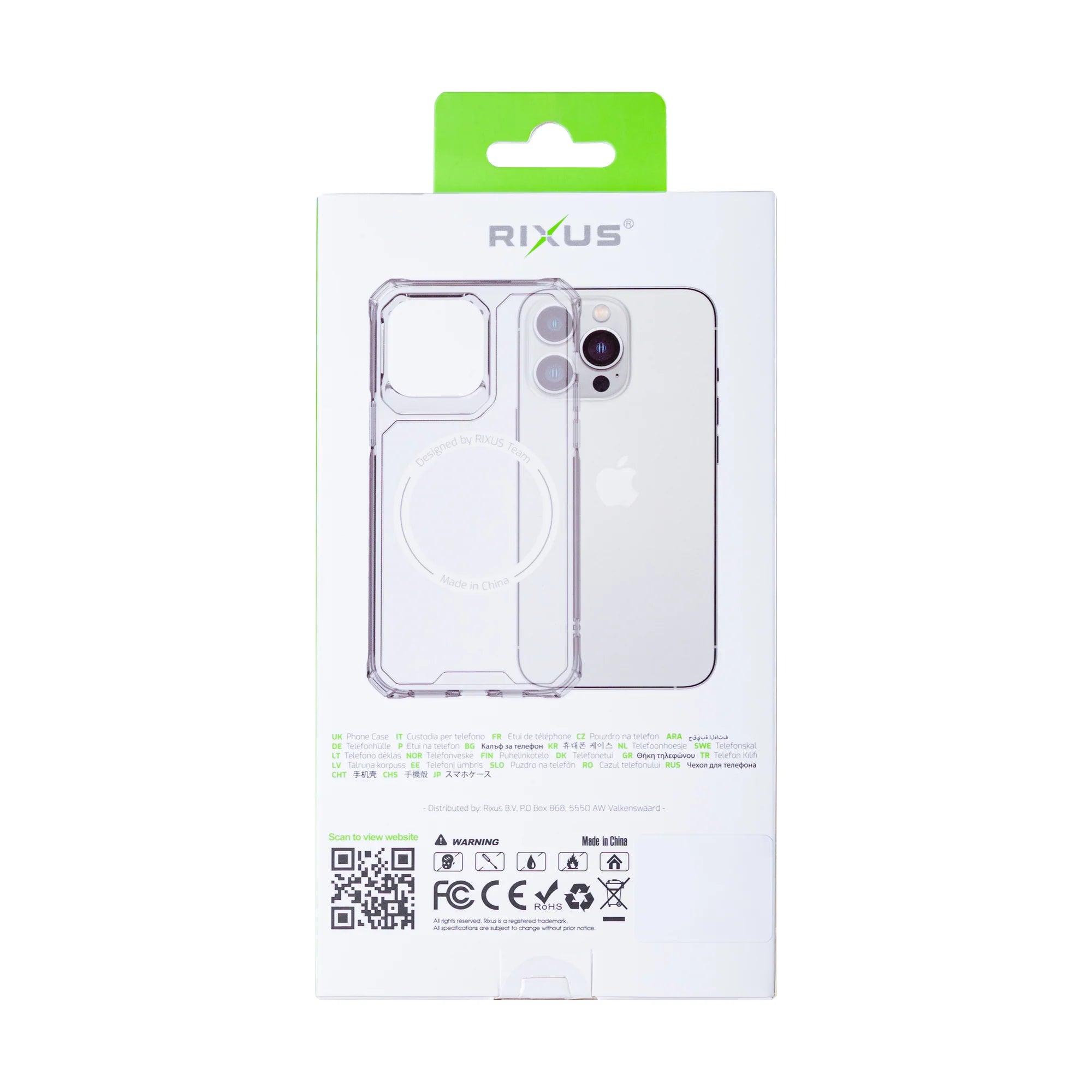 Rixus iPhone 11 Armor-X Antischock MagSafe Clear Case