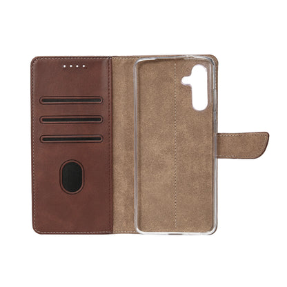 Rixus Book Case Wallet Case für Samsung Galaxy S23 FE Braun