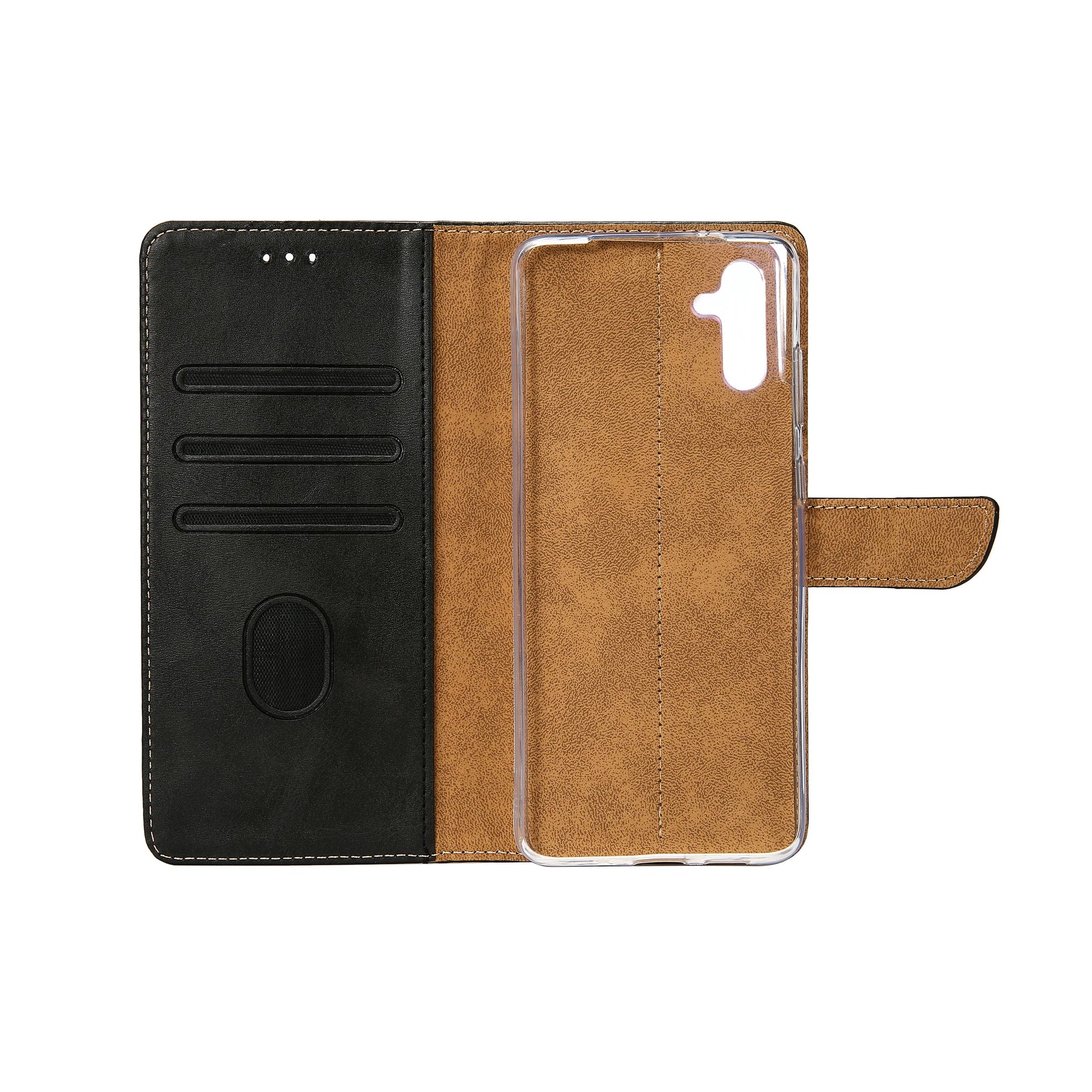 Rixus Book Case Wallet Case für Samsung Galaxy S23 FE Schwarz