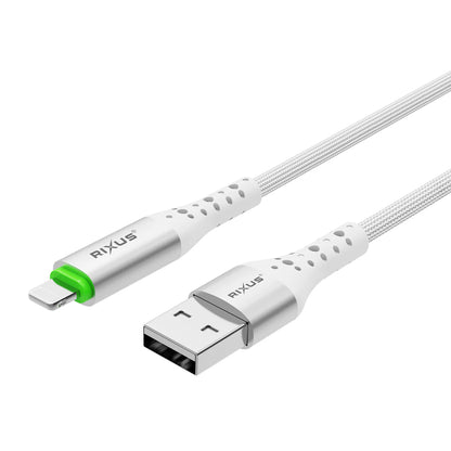 Rixus RXUC21AL USB-A zu Lightning Kabel (100cm, Weiss) – Auto Disconnect, 10W
