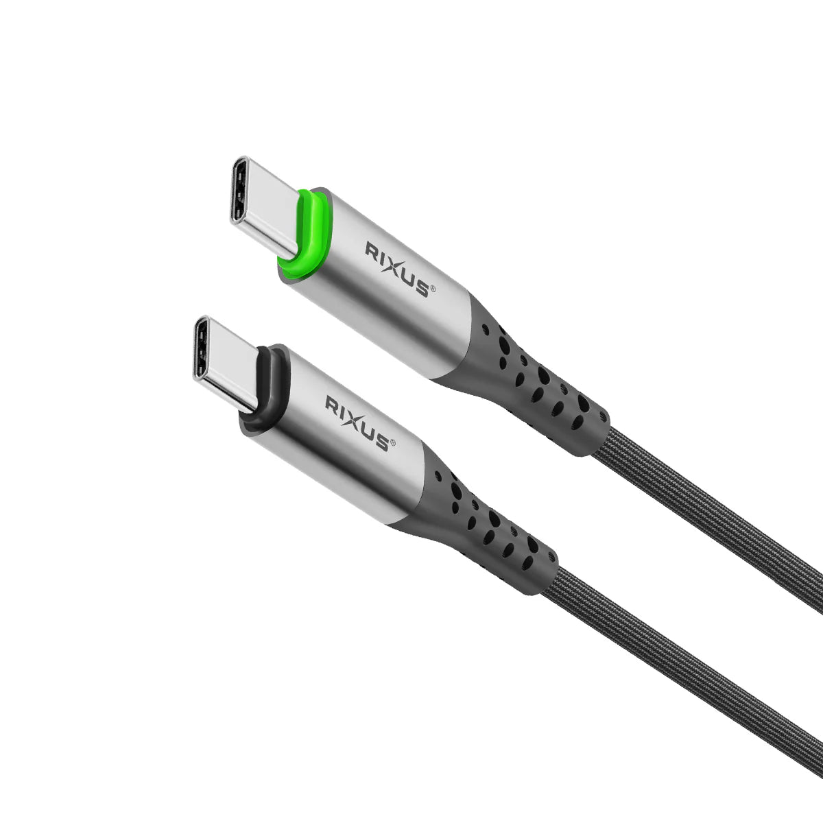 Rixus USB-C zu USB-C Kabel (100cm, Schwarz) – Auto Disconnect, 60W - Phonebazaar