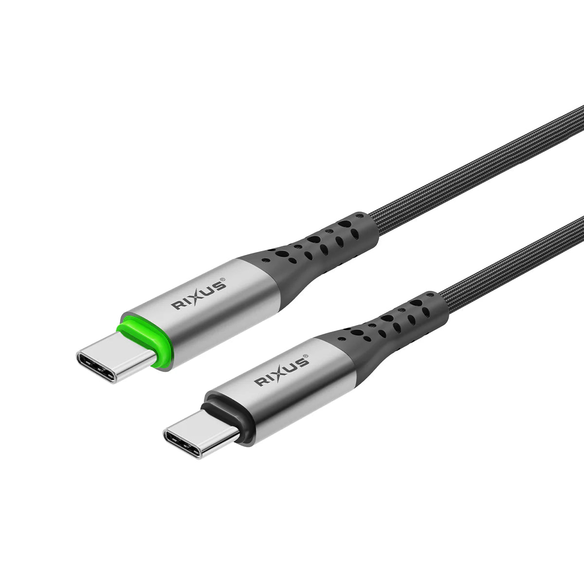 Rixus USB-C zu USB-C Kabel (100cm, Schwarz) – Auto Disconnect, 60W - Phonebazaar