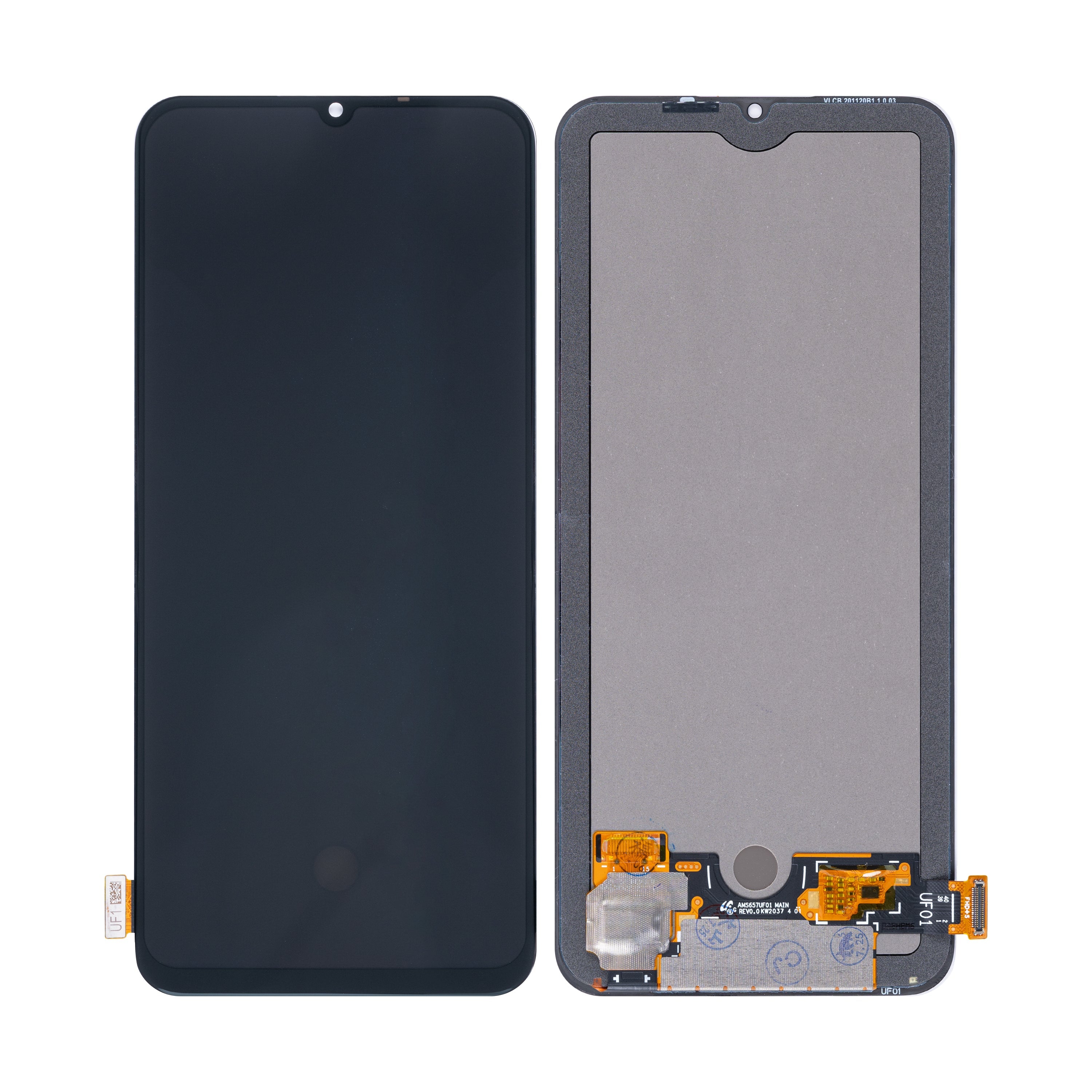 Xiaomi Mi 10 Lite 5G Display und Digitizer ohne Rahmen, Schwarz, OEM