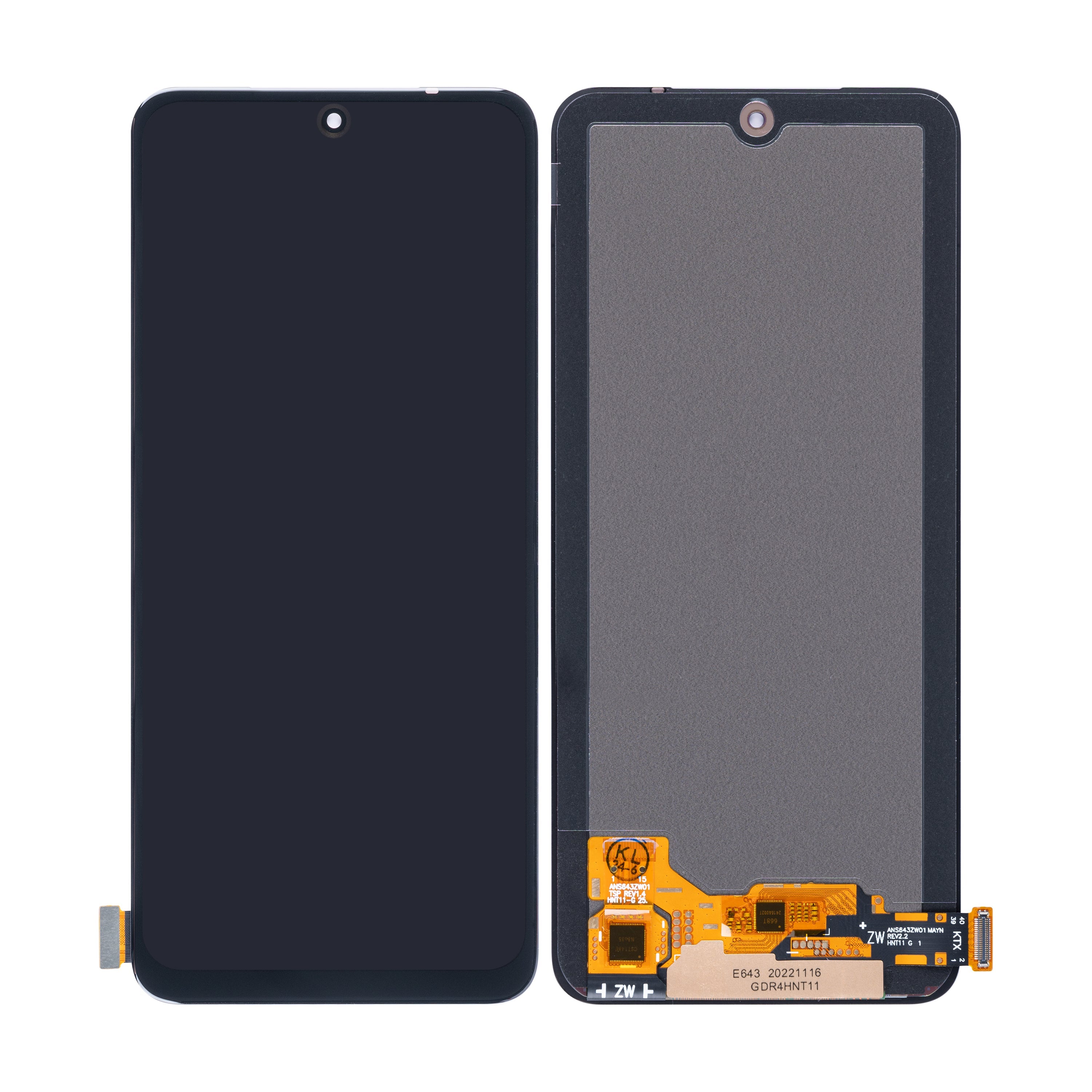 Xiaomi Redmi Note 12S Display und Digitizer ohne Rahmen, Schwarz, OEM