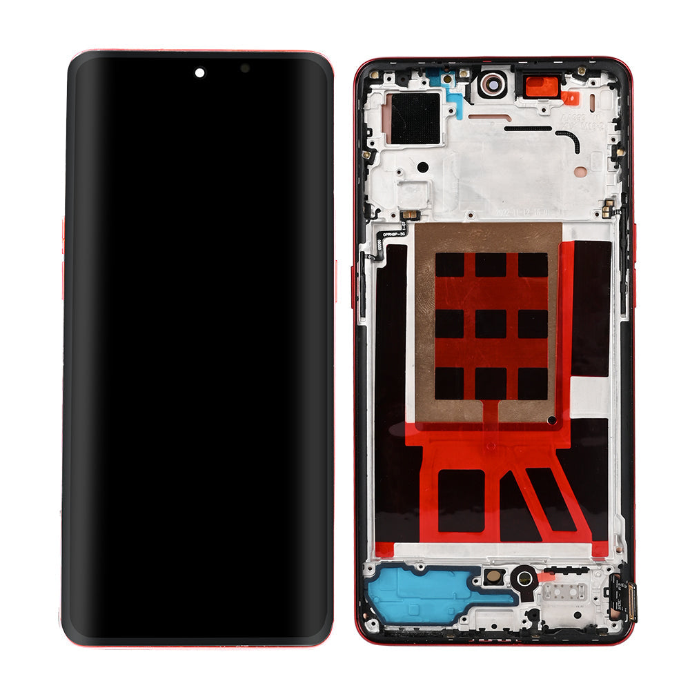 Oppo Reno9 Display And Digitizer With Frame Red OEM