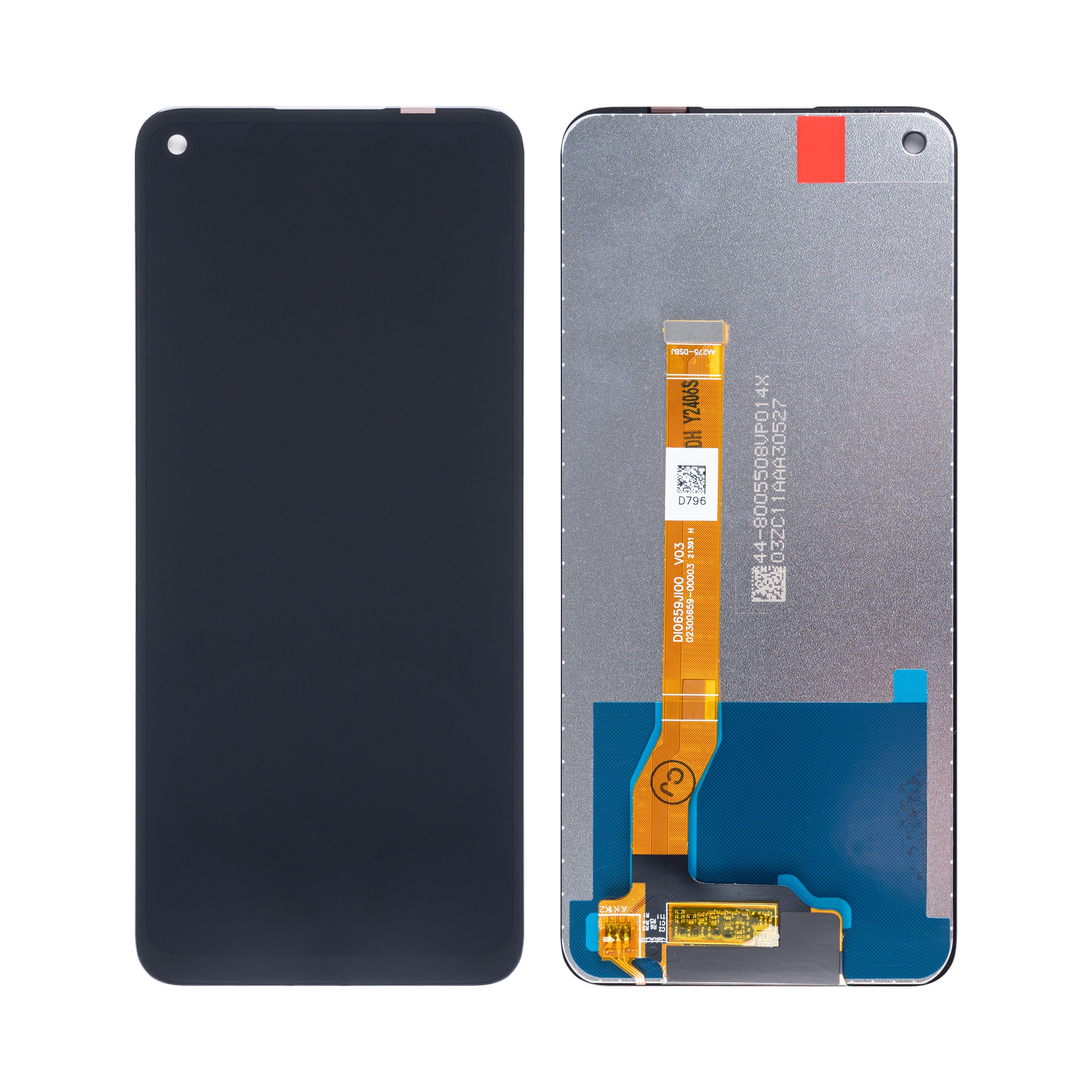 Oppo K10x Display und Digitizer ohne Rahmen, Schwarz, OEM