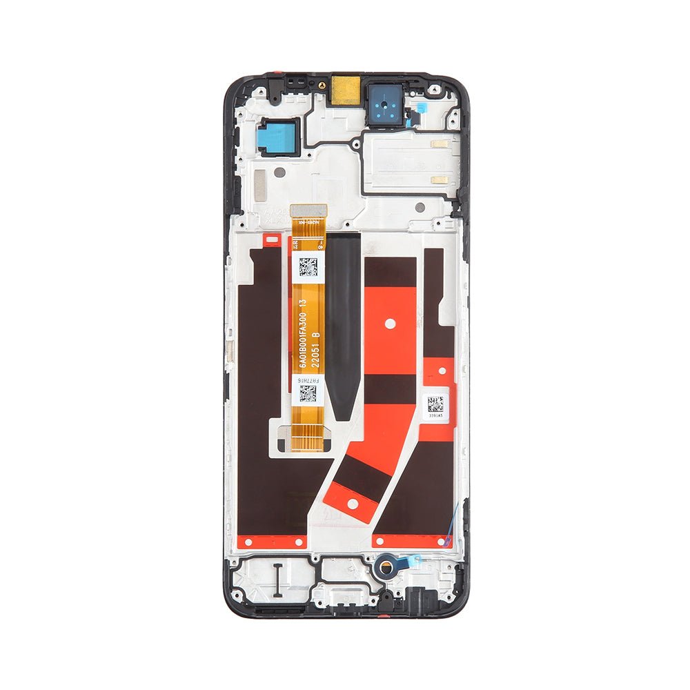 Oppo K10 5G Display und Digitizer mit Rahmen, Schwarz, OEM