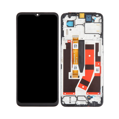 Oppo K10 5G Display und Digitizer mit Rahmen, Schwarz, OEM
