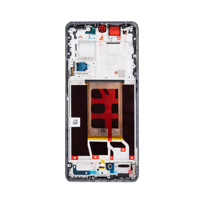Oppo Reno11 Pro Display und Digitizer mit Rahmen, Perlweiß (OEM)