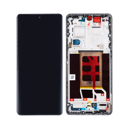 Oppo Reno11 Pro Display und Digitizer mit Rahmen, Perlweiß (OEM)