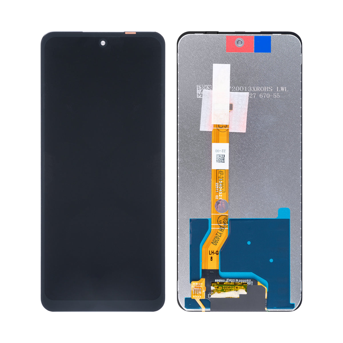 Oppo A2 Display und Digitizer ohne Rahmen, Schwarz, OEM