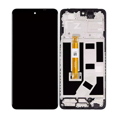 Oppo A2 Display und Digitizer mit Rahmen, Schwarz, OEM