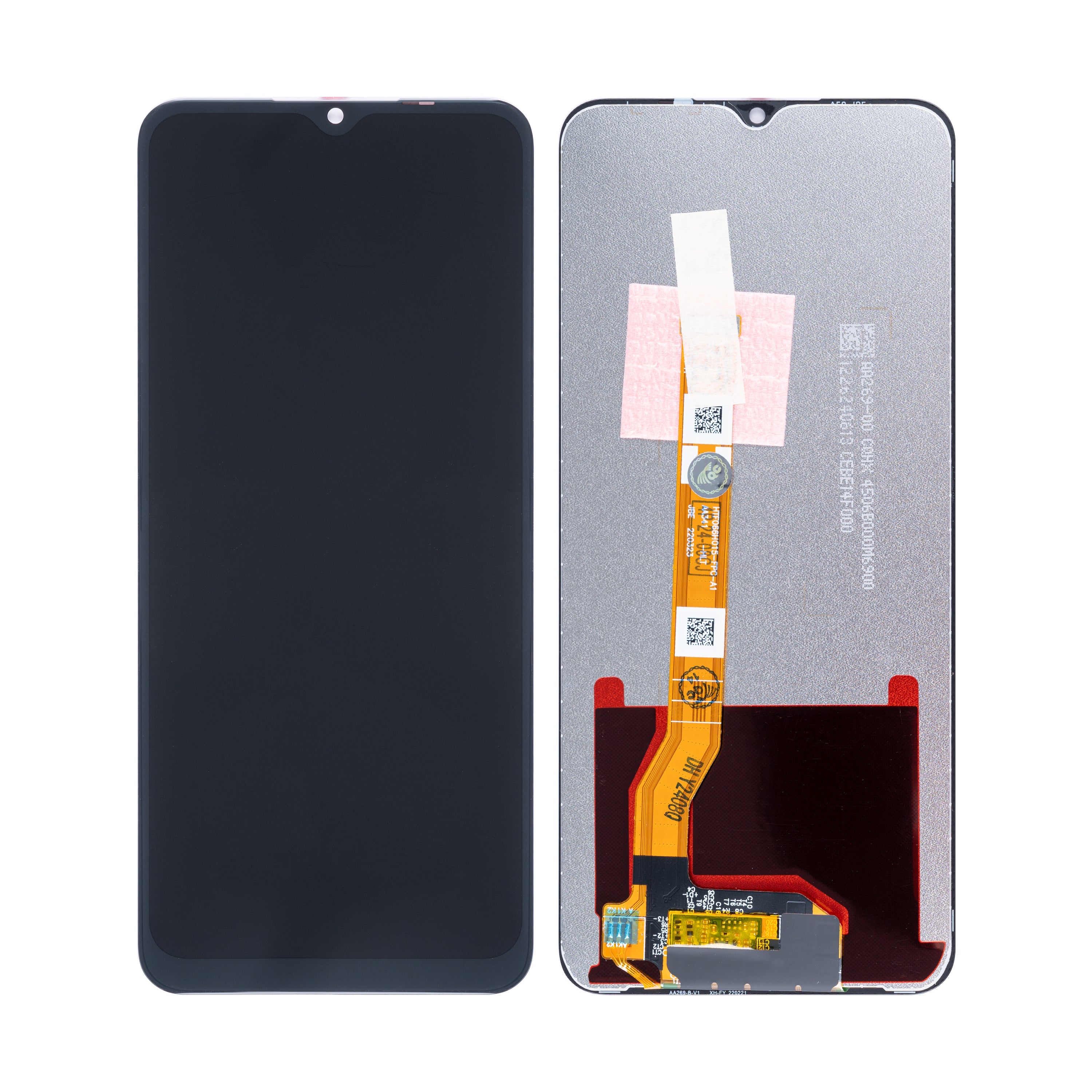 Oppo A2x Display und Digitizer ohne Rahmen, Schwarz, OEM