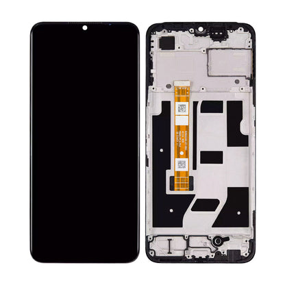 Oppo A2x Display und Digitizer mit Rahmen, Schwarz, OEM