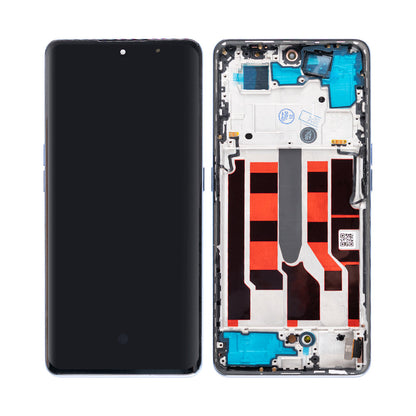 Oppo A1 Pro Display und Digitizer mit Rahmen, blau, OEM