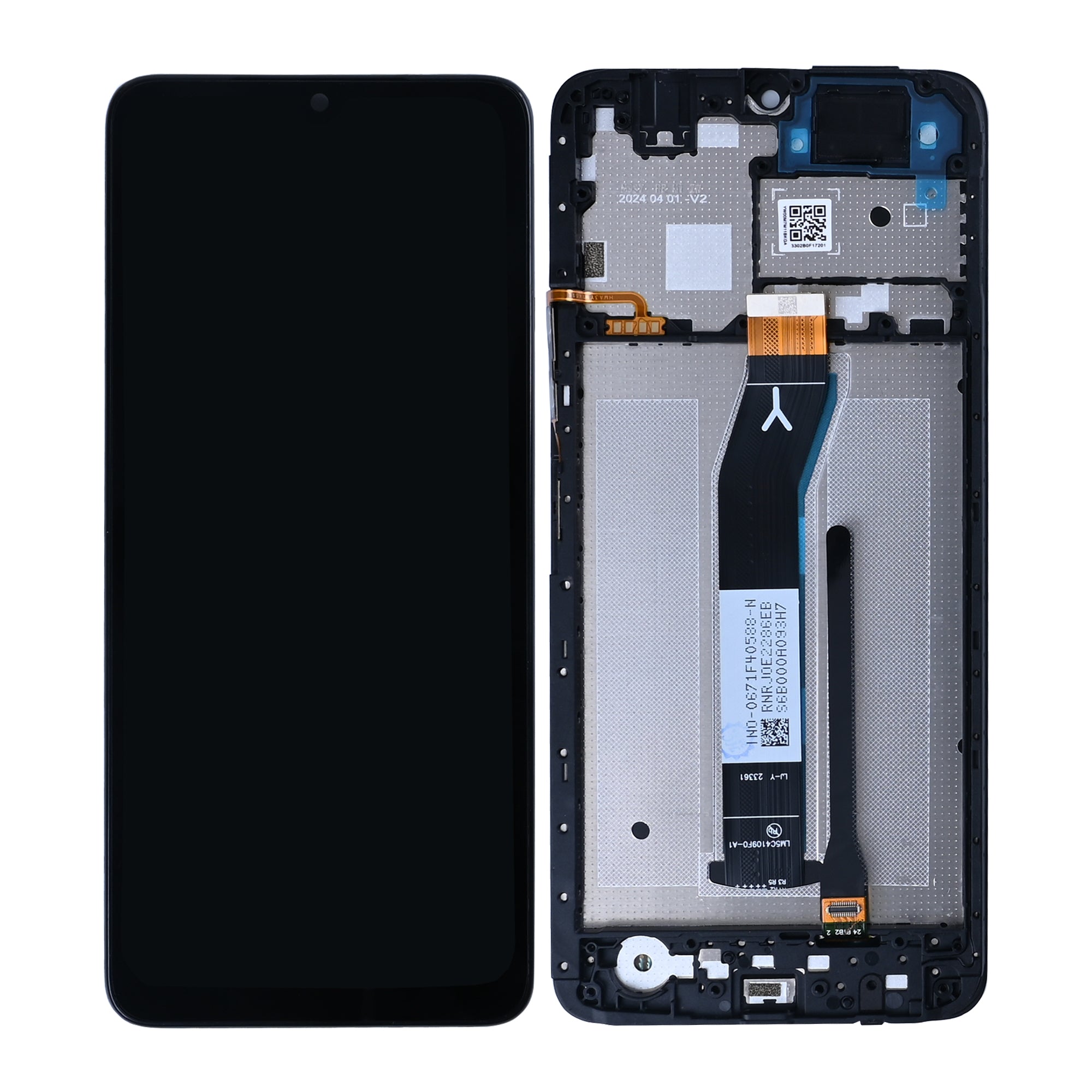 Xiaomi Redmi A3 Display und Digitizer mit Rahmen, Schwarz, OEM