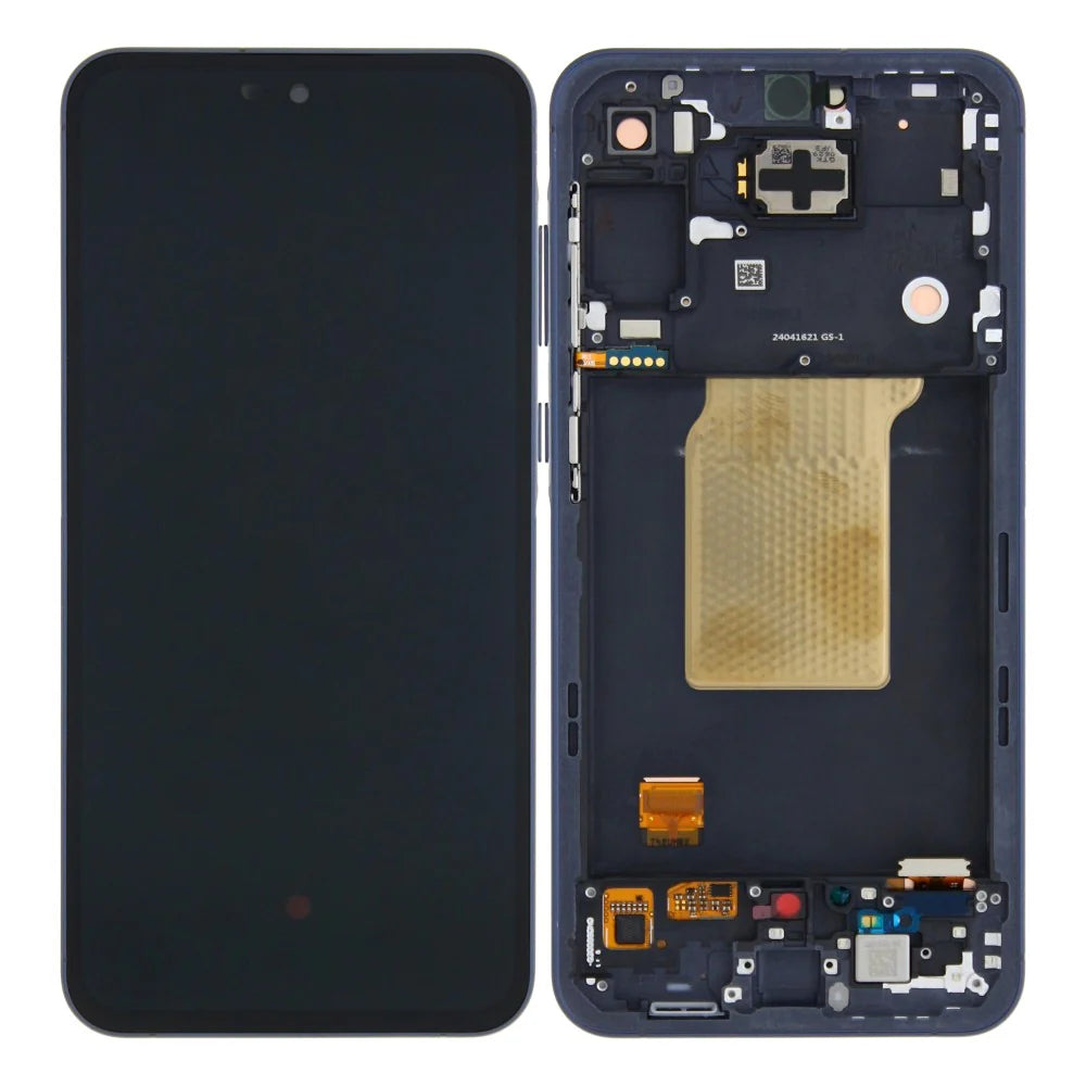 Samsung Galaxy A55 5G Original Display Blau (Service Pack, mit Rahmen) - Phonebazaar